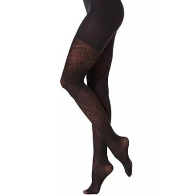 Spanx Pattern Shaping Tights Diamond Daze